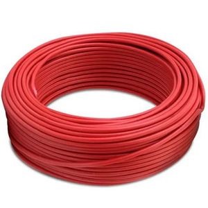 Cabo flexível 4mm rolo com 100mts 400/750v vermelho sil / ref.4mm