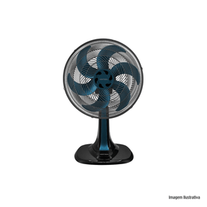 Ventilador de mesa turbo 110v de 30cm azul ventisol /ref.10024