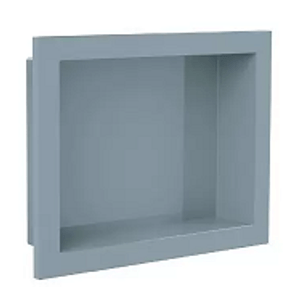 Nicho de parade para embutir 30x40cm cinza urbano - metasul