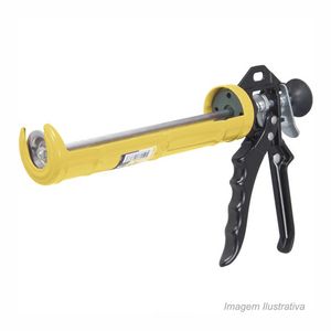 Pistola aplicadora silicone 300g/305ml chapa aço - vonder