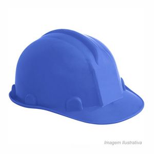 Capacete de segurança com aba frontal azul - vonder