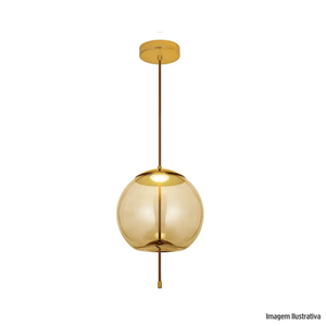 Pendente Quartzo Ambar 5W - GMHTRADE / Ref. P-QUARTZO-AMBAR