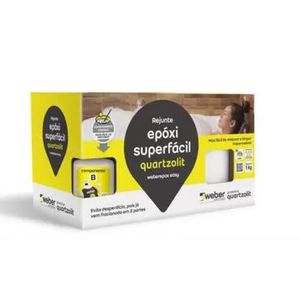 Rejunte epóxi superfácil 1kg marrom café - quartzolit.