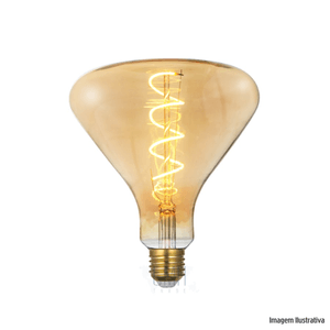 Lampada filamento led r140 spiral 4w bivolt gmh /ref:lr140-s-4w.