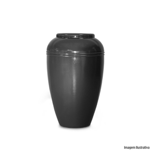 Vaso persa prime redondo alto 78cm preto obsidien nutriplan /ref.7350102.51
