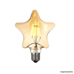 Lampada filamento led star squirrel cage 4w bivolt gmh /ref:lstar-sc-4w.