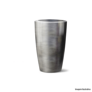 Vaso classic prime conico 66cm cinza metalico nutriplan /ref.7350201.56