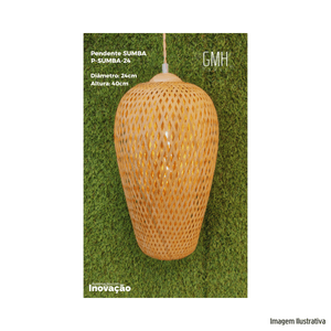 Pendente sumba 24cm gmh /ref.p-sumba-24