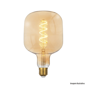 Lampada filamento led u120 spiral 4w bivolt gmh /ref:lu120-s-4w.