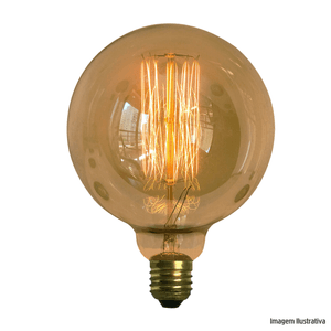 Lampada resistencia carbono g125 squirrel cage 40w 110v gmh /ref:g125-sc-40w-110v.