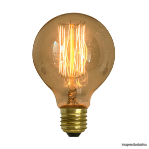 Lampada resistente carbono g80 squirrel cage 40w 220v gmh /ref:g80-sc-40w-220v.