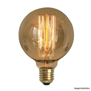 Lampada resistente carbono g95 squirrel cage 40w 110v gmh /ref:g95-sc-40w-110v.