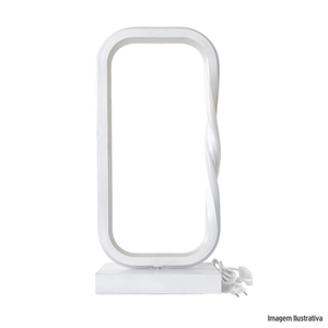 Luminaria de mesa castor 55w 40cm branco /ref:l-castor-40-branco.