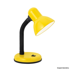 Luminaria mini office lamp e27 amarelo gmh /ref:mol-amarelo.