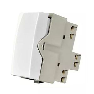 Módulo interruptor simples sleek branco margirius
