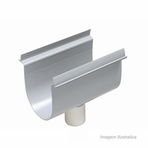 Bocal para calha de piso com saída inferior 130x50mm - tigre