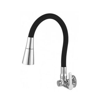 Torneira para cozinha 2068 c55 com arejador black parede - imperatriz