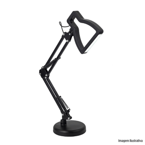 Luminaria 3d lamp 5w preto gmh /ref:3d-preto.