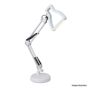 Luminária 3d lampada 5w branco gmh /ref:3d-branco.