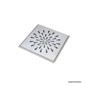 Grelha inox com base 10x10 gota invinox /ref:4024/1.c.
