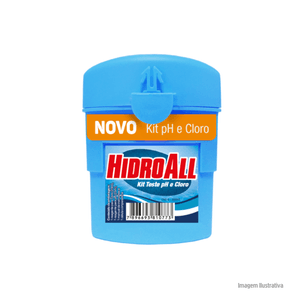 Kit de teste ph/cloro hidroall / ref.1077atst-me