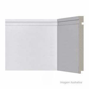 Rodapé de poliestireno r.505 200x16mm com 2,4mts branco - santa luzia