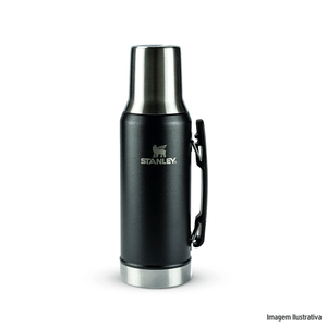 Garrafa térmica mate system 1.2l matte black stanley /ref:08066-01.
