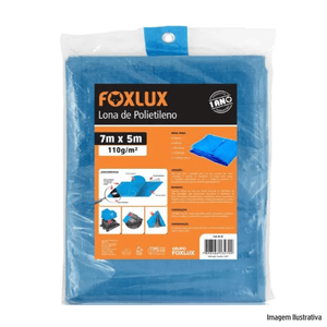 Lona de polietileno azul 7x5 foxlux /ref:60.20.