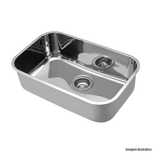 Cuba invicta polido 56x34x15cm inox docol /ref:1705704.
