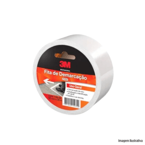 Fita demarcação de solo 469 50mmx30m branco 3m /ref:hb004210330.