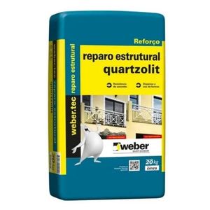 Argamassa reparo estrutural 20kg quartzolit /ref:0064.00001.0020pa.