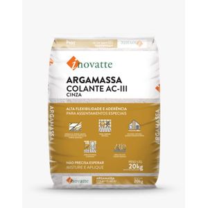 Argamassa colante ac-iii 20kg cinza inovatte /ref:304103.