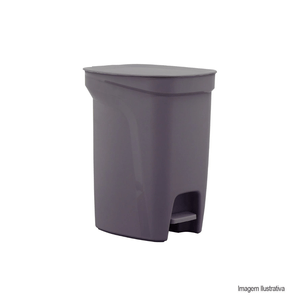 Lixeira compact cinza 10 litros tramontina /ref:92852210.