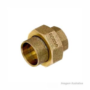 União de cobre latão 22mm - universo conexões