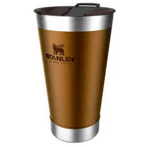 Copo térmico de cerveja com tampa 473ml maple - stanley