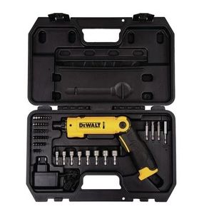 Parafusadeira com 45 acessórios 8v de li-ion 2ah bivolt - dewalt