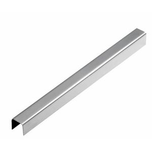 Perfil em aço inox decor escovado 10x10mm com 3mts - viscardi