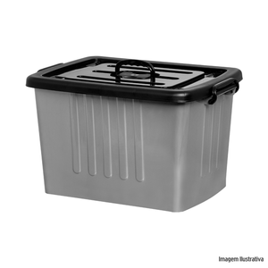 Organizador plástico n04 cinza 38,2l plasnew /ref:9347.