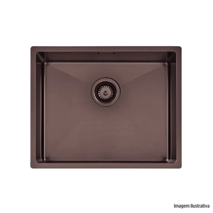 Cuba em aço inox design 50x40 tramontina /ref:94007/503.