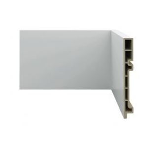 Rodapé r5 liso smart 150x18mm 2,40mts branco - ecovale