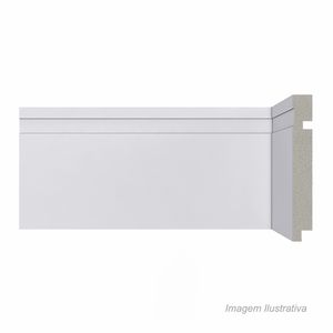 Rodapé de poliestireno r.493 120x16mm com 2,4mts branco - santa luzia