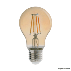 Lâmpada de filamento led 4w biv pera a60 amarelo avant /ref:180010271.