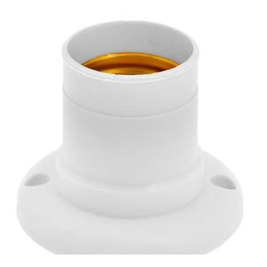Soquete de termoplástico fixo para teto e27 branco - germer