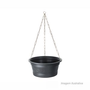 Kit vaso suspenso ecológico n02 preto nutriplan /ref.6300502-07