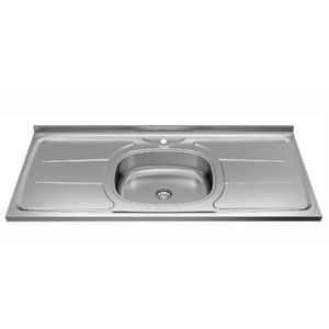 Pia de cozinha plus 1 cuba com furo 120x53cm ghel plus /ref:10.01.31231.
