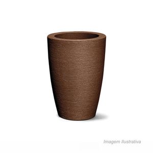 Vaso grafiato cônico n48 ferrugem - nutriplan