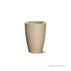 Vaso grafiato cônico n38 areia - nutriplan