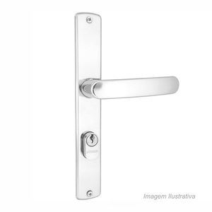 Fechadura cromada perfil estreito f2500 - aliança