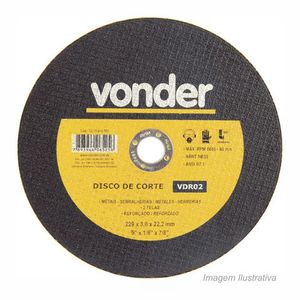 Disco corte ferro vdr2 230 x 3.00mm - vonder