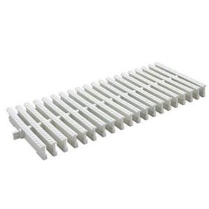Grelha de piso articulada pedestres 20x50cm branca tigre /ref.32030750
